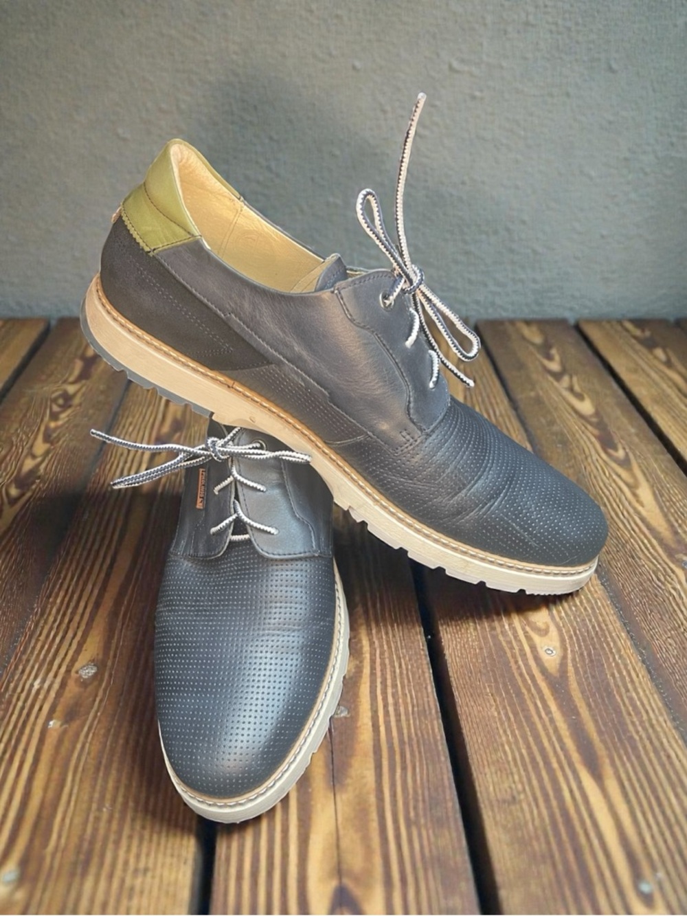 Pikolinos Olivera Navy Leather Lace-Up Shoes Men’s Size 45 / US 11.5